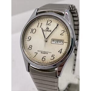Lorus By Seiko Mens Vintage Watch Works New Battery